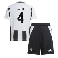 Juventus Federico Gatti #4 Fotballklær Hjemmedraktsett Barn 2024-25 Kortermet (+ korte bukser)